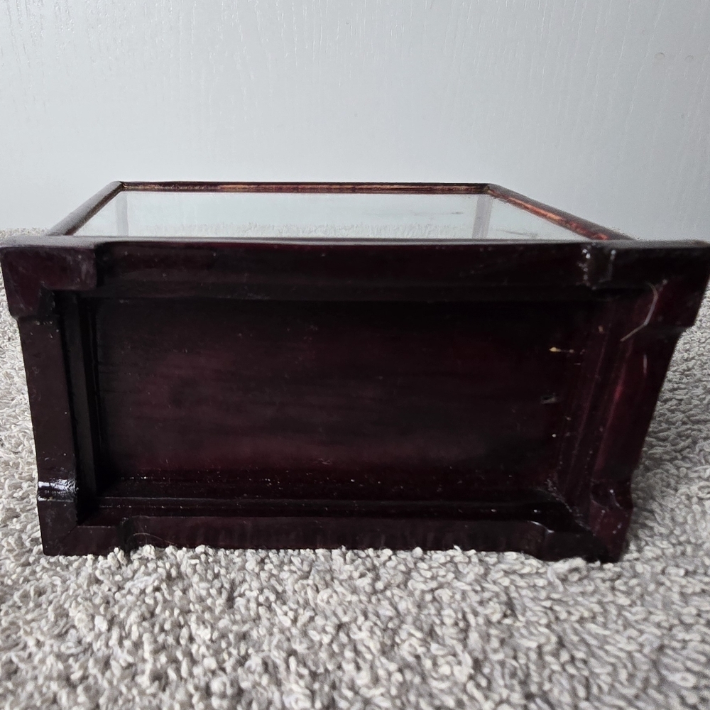 Decorative Two Floral Egg Set with Display Case - Picture 8 of 10
